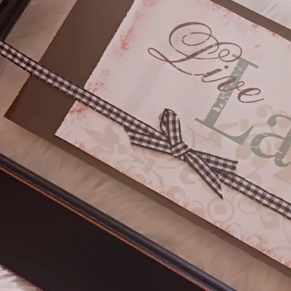 LIVE LAUGH LOVE Picture in Frame NWT